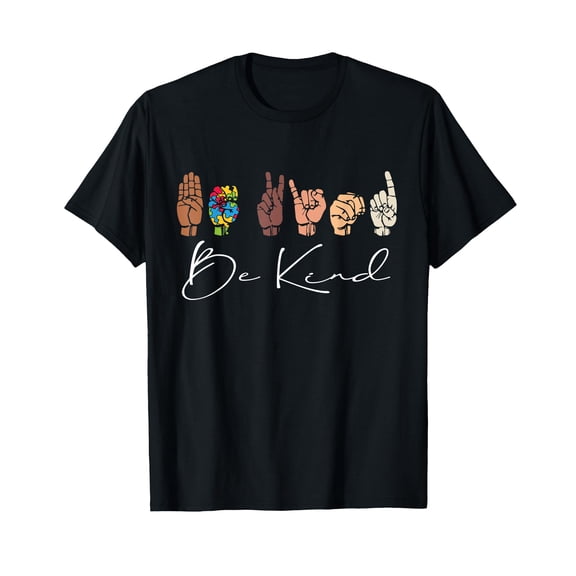 Be Kind, Teachers Interpreter ASL Sign Language Hand Talking T-Shirt
