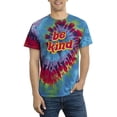 thumbnail image 1 of Be Kind Text Tie Dye Spiral Men -Smartprints Designs, Male XX-Large, 1 of 2