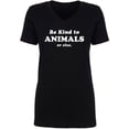 thumbnail image 1 of Be Kind To Animals Or Else Womens V-Neck Tee, 1 of 2