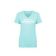 thumbnail image 1 of Be Kind To Animals Or Else Womens V-Neck Tee, 1 of 3