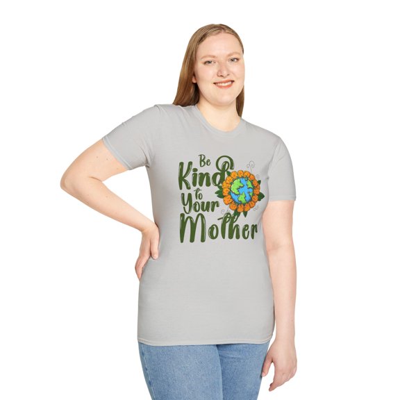 Be Kind To Earth, Gildan Unisex Softstyle T-Shirt, Graphic Tee, S-3XL
