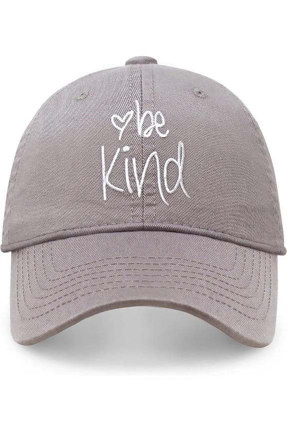 Be Kind Trendy Womens Baseball Cap Unisex Fashion Cotton Polo Style Fun Inspirational Saying Seasonal Headwear
