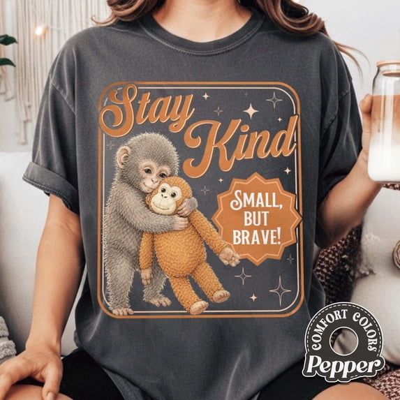 Be Kind Viral Punch Monkey Shirt, Sad Punch Monkey Shirt, Baby Monkey Graphic Tee, Mental Health Gift