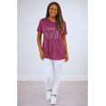 thumbnail image 1 of Be Kind - Women's Short Sleeved Top in Heathered Cranbury, 1 of 3