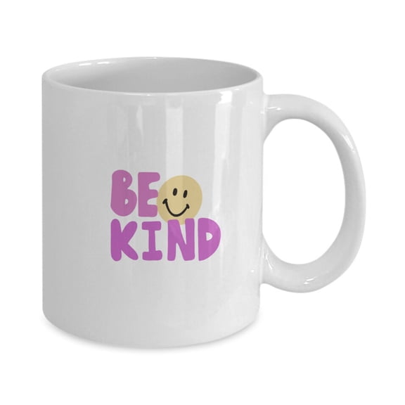 Be Kind coffee mug, S1Miley face fun gift
