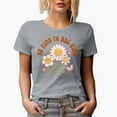 thumbnail image 1 of Be Kind to All Kind Quote with Retro Flowers Art Merch Gift, Heather Grey T-Shirt, XL, 1 of 5