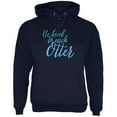 thumbnail image 1 of Be Kind to Each Other Otter Pun Mens Hoodie Navy 2XL, 1 of 1