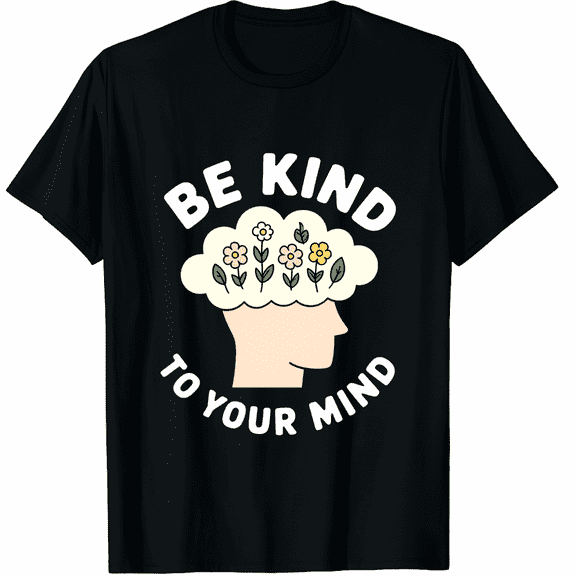 Be Kind to Your Mind Mental Health Kindness Graphic Tee T-Shirt for Men Women