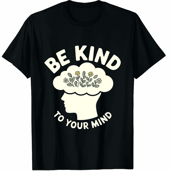 Be Kind to Your Mind Mental Health Kindness Graphic Tee T-Shirt for Men Women