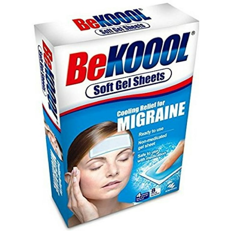 Be Koool Cooling Relief For Migraine Soft Gel Sheets 4 Each