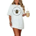 thumbnail image 1 of Be Loving, Thankful, You, Happy, Humble Kind, Bee Lover Themed, White Comfort Colors T-Shirt, Small, 1 of 1