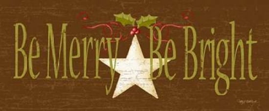 Be Merry Bright Canvas Art - Kathy Middlebrook (10 x 20)