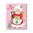thumbnail image 1 of Be Merry Grandma Christmas Cookies Cats Perched Holiday Graphic Art Gallery-Wrapped Canvas Print Wall Art, 1 of 5