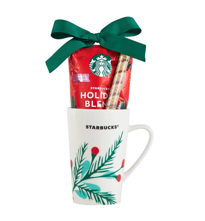 Be Merry Holiday Coffee Gift Set, Includes Ceramic Mug and Holiday