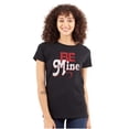 thumbnail image 1 of Be Mine Cute Valentines Day Love Womens Slim Fit Graphic Tee Brisco Brands S, 1 of 2