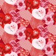 thumbnail image 1 of Be Mine Hearts and Words Cotton Fabric by Henry Glass Fabrics, 1 of 2