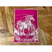 Be More Unicorn Art Print, Unframed Paper Poster 8x10in
