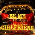 thumbnail image 1 of Be My Girlfriend" LED Light-Up Letters Set - 14 LED Letters & 1000 Rose Petals for Valentine's Day Proposal Decor, 1 of 8