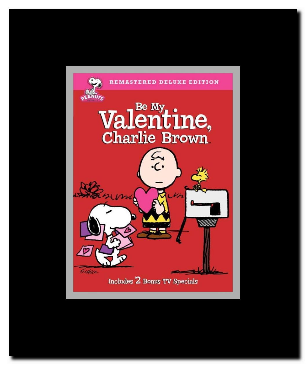 Be My Valentine Charlie Brown Framed Movie Poster