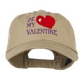 thumbnail image 1 of Be My Valentine Embroidery Cap - Khaki OSFM, 1 of 5