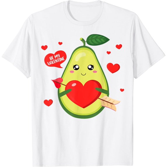 Be My Valentine Heart Avocado Valentine's Day 2024 T-Shirt