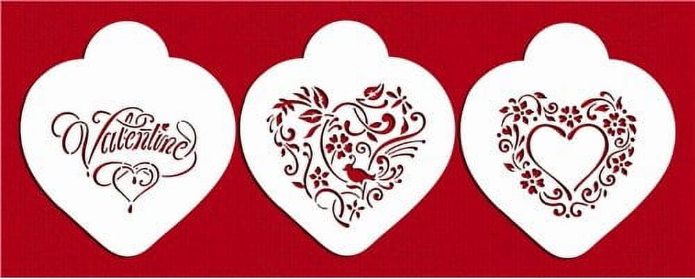Buy Valentine Stencils, Stencil Bundle, Valentine Stencil Set, Valentine  Stencils for Cookies, Conversation Hearts, Heart Stencil for Painting  Online in India 