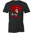 thumbnail image 1 of Be My Valentine T-Shirt | Cute Romantic Black Tee Gift, 1 of 5