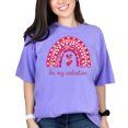 thumbnail image 1 of Be My Valentine Tshirt, Cute Heart Rainbow Graphic Tee, Valentines Day Shirt, Love Themed TShirt, Romantic Gift Idea, Casual Wear, Violet Comfort Colors T-Shirt, 2XL, 1 of 1