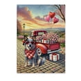 thumbnail image 1 of Be My Valentine's Australian Cattle Dog Truck Full of Love Flower Balloon Vertical Matte Canvas Poster Heeler Lover Gifts Wall Art Home Decor - 02029, 1 of 5