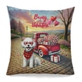 thumbnail image 1 of Be My Valentine's Bichon Frise Truck Full of Love Flower Balloon Pillowcase Double Sided Bichons Dog Lovers Gifts Idea Pillow Case Covers - 02029, 1 of 3