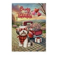 thumbnail image 1 of Be My Valentine's Havanese Truck Full of Love Flower Balloon Vertical Matte Canvas Poster Havanese Dog Lover Gifts Idea Wall Art Home Decor - 02029, 1 of 5