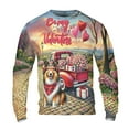 thumbnail image 1 of Be My Valentine's Shetland Sheepdog Truck Full of Love Flower Balloon All Over Print 3D Sweatshirt Unisex Merch Sheltie Dog Lover Gifts - 02029, 1 of 6
