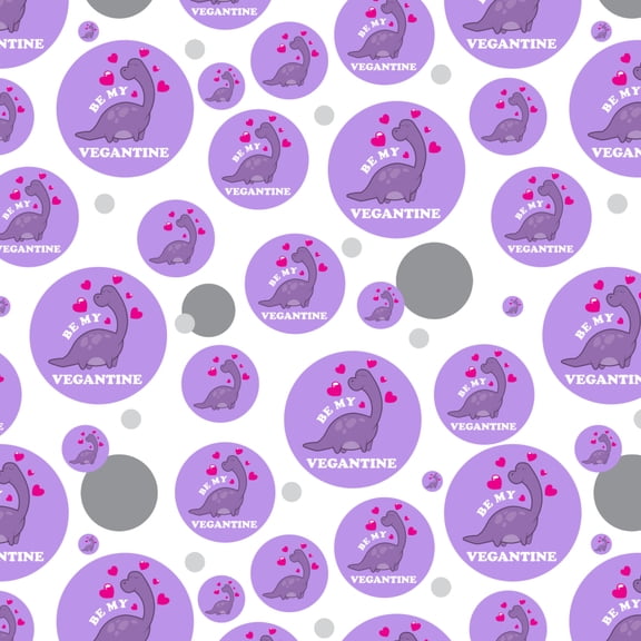 Be My Vegantine Valentine Vegan Funny Humor Premium Gift Wrap Wrapping Paper Roll