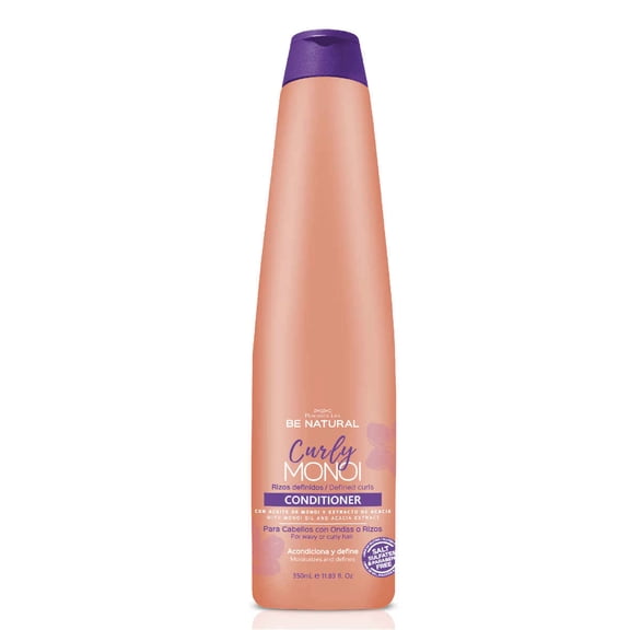 Be Natural CURLY MONOI Conditioner for wavy or curly hair. Salt, sulfates & parabens FREE 350 ml. e. 11.83 fl.oz.
