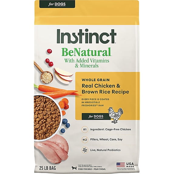 Be Natural Real Chicken & Brown Rice Recipe Natural Dry Dog Food 25 lbs.