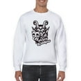 thumbnail image 1 of Be Naughty Krampus Dark Christmas Men's Sweatshirt, 1 of 4