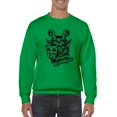 thumbnail image 1 of Be Naughty Krampus Dark Christmas Men's Sweatshirt, 1 of 4