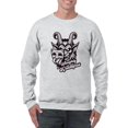 thumbnail image 1 of Be Naughty Krampus Dark Christmas Men's Sweatshirt, 1 of 4