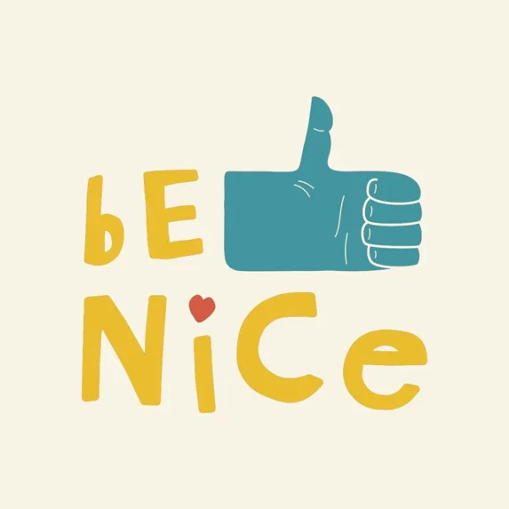 Be Nice Do Good - Light Background WeirdPeoples ArtistShop - Walmart.com