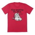 thumbnail image 1 of Be Nice Humor Graphic Red Mens T-Shirt, 1 of 1