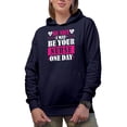 thumbnail image 1 of Be Nice, I May Be Your Nurse One Day, Navy Blue Hooded Sweatshirt or Hoodie, 3XL, 1 of 5
