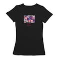 thumbnail image 1 of Be Nice Or Leave Flowers Women Black T-Shirt, Female XX-Large, 1 of 2