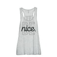 thumbnail image 1 of Be Nice Women's Fashion Sleeveless Flowy Racerback Tank Top Sport Grey Small, 1 of 5