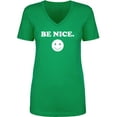thumbnail image 1 of Be Nice Womens V-Neck T-Shirt, 1 of 2