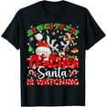 thumbnail image 1 of Be Nice to The Teacher Santa Rudolph Christmas Xmas Teacher T-Shirt TShirt, 1 of 4