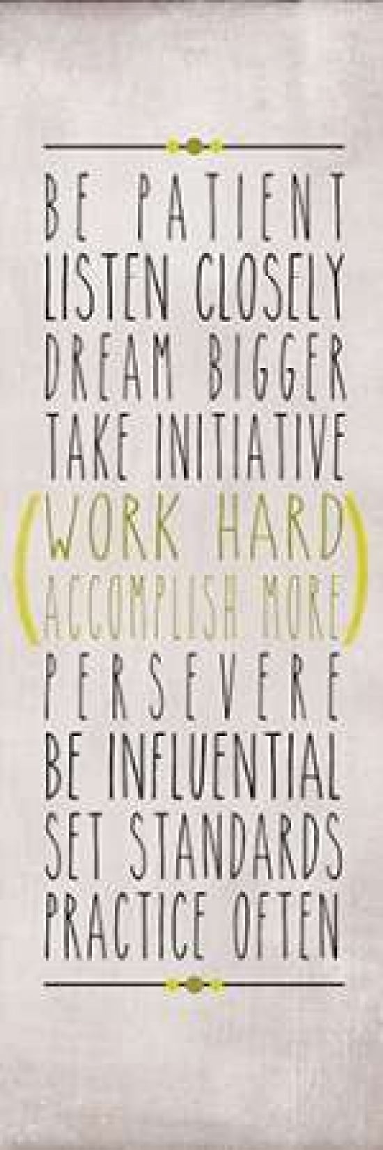 Be Patient Canvas Art - SD Graphics Studio (12 x 36)