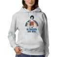 thumbnail image 1 of Be Positive Live Well Groovy Hoodie Women -Image by Shutterstock, Female XX-Large, 1 of 4
