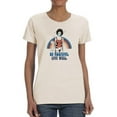 thumbnail image 1 of Be Positive Live Well Groovy T-Shirt Women -Image by Shutterstock, Female 3X-Large, 1 of 4
