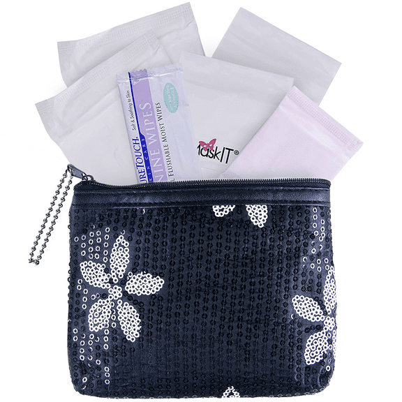 Be Prepared Period First Period Kit for Girls - Feminine Pads & Liner