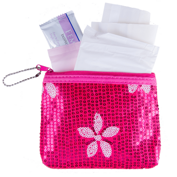 Be Prepared Period First Period Kit for Girls - Feminine Pads & Liner